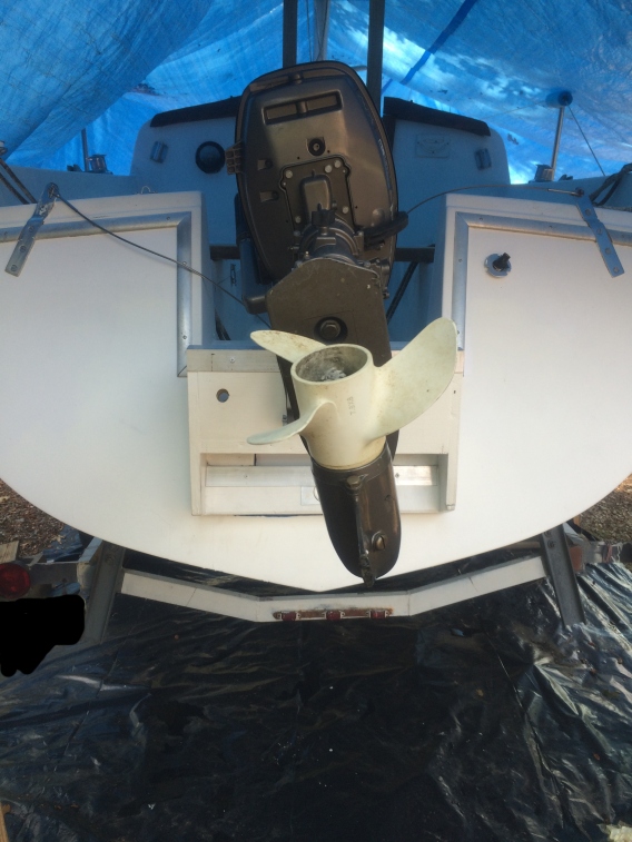 Sailboat Outboard Motor mount 1